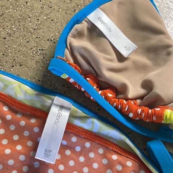 GAP Body rust orange polka dot string bikini - Picture 11 of 12